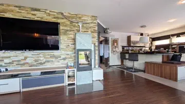 Kamin im Wohnzimmer
