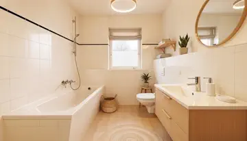 Badezimmer visualisiert