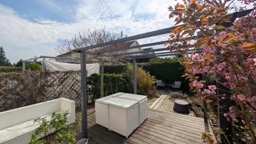 Terrasse Blick in den Garten